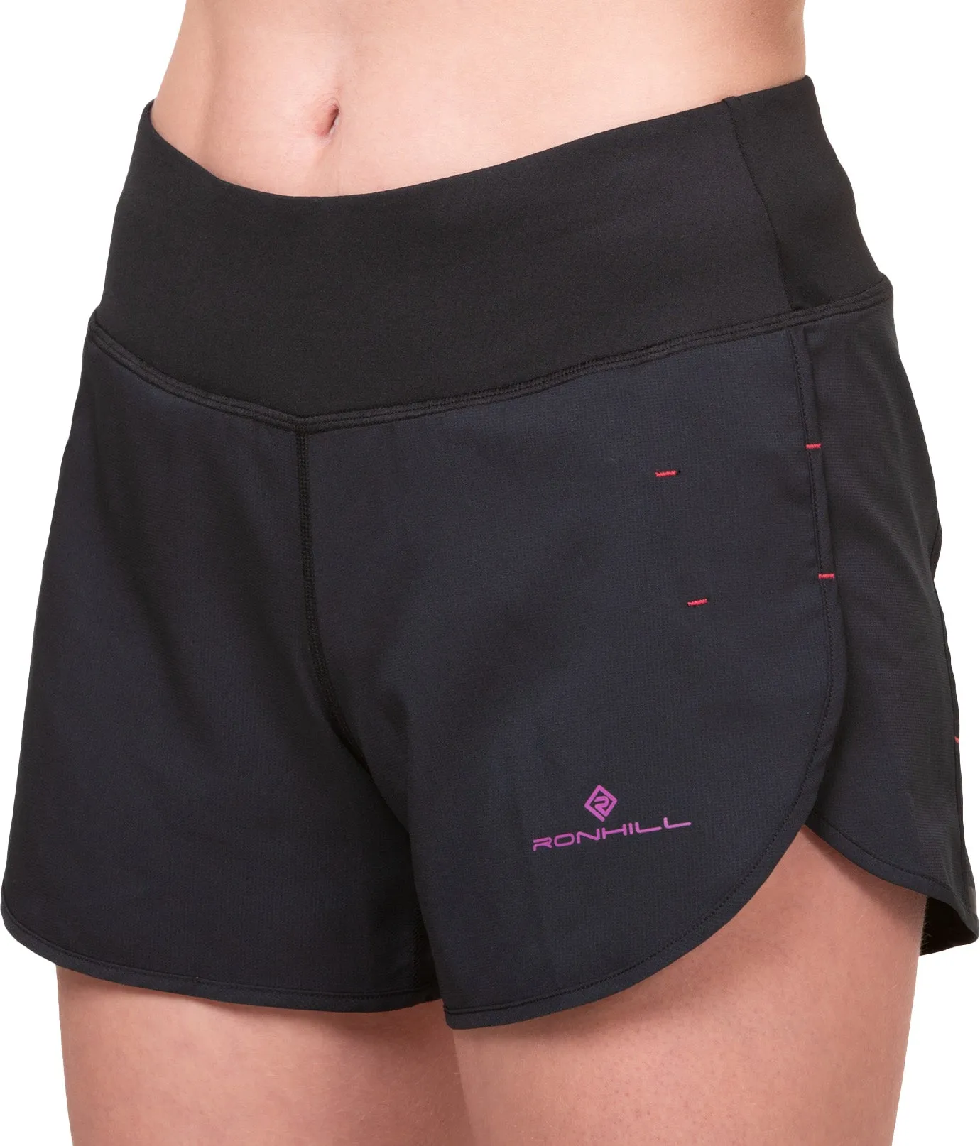 Ronhill Tech 4.5 Inch Womens Running Shorts - Black Weekend Ready