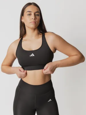 Powerreact Training Medium-Support Bra Durable Hem Finishing Reinforced Stitching