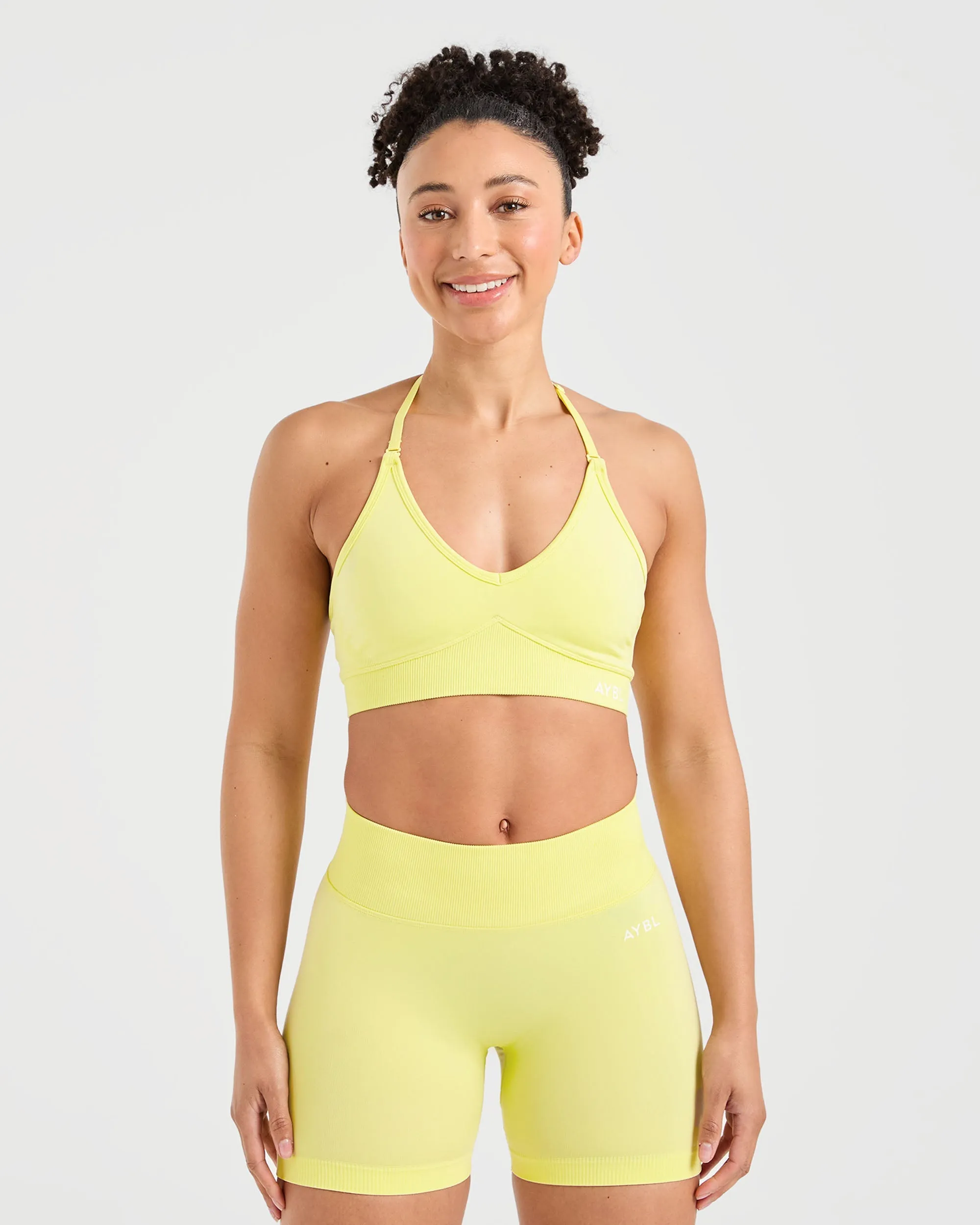 Low-quality Triple stitching seams Adapt Seamless Sports Bra - Spring Yellow