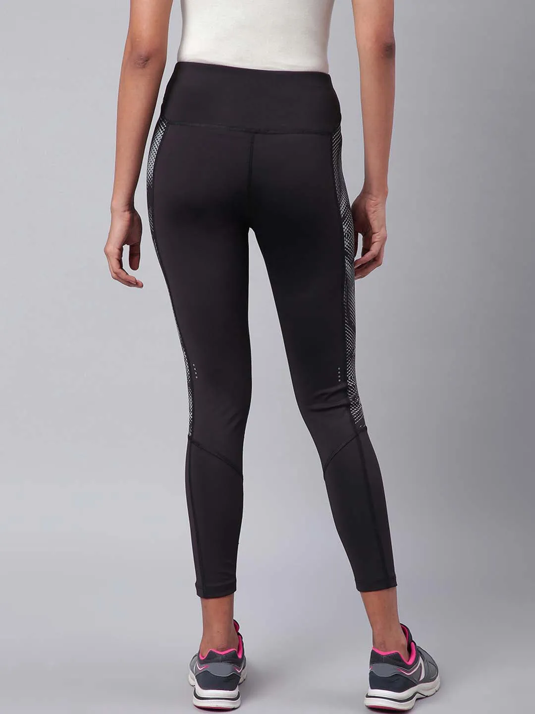Comfort Seeker Morning Stretch Fitness Lover Studio Practice Alcis Women Black Solid Training Tights