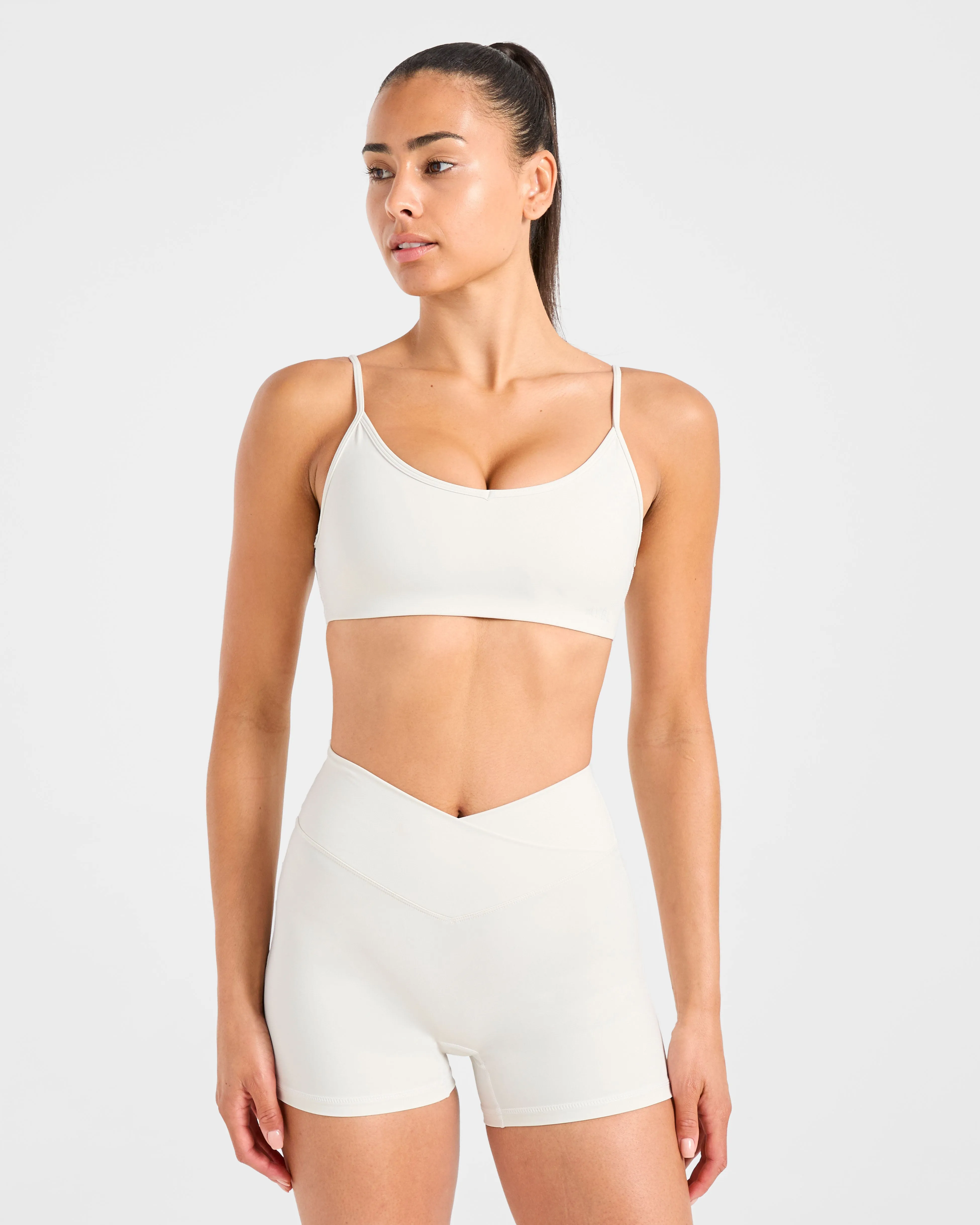 Sculpt Wrap Sports Bra - Tofu Simple Breathable Lingerie