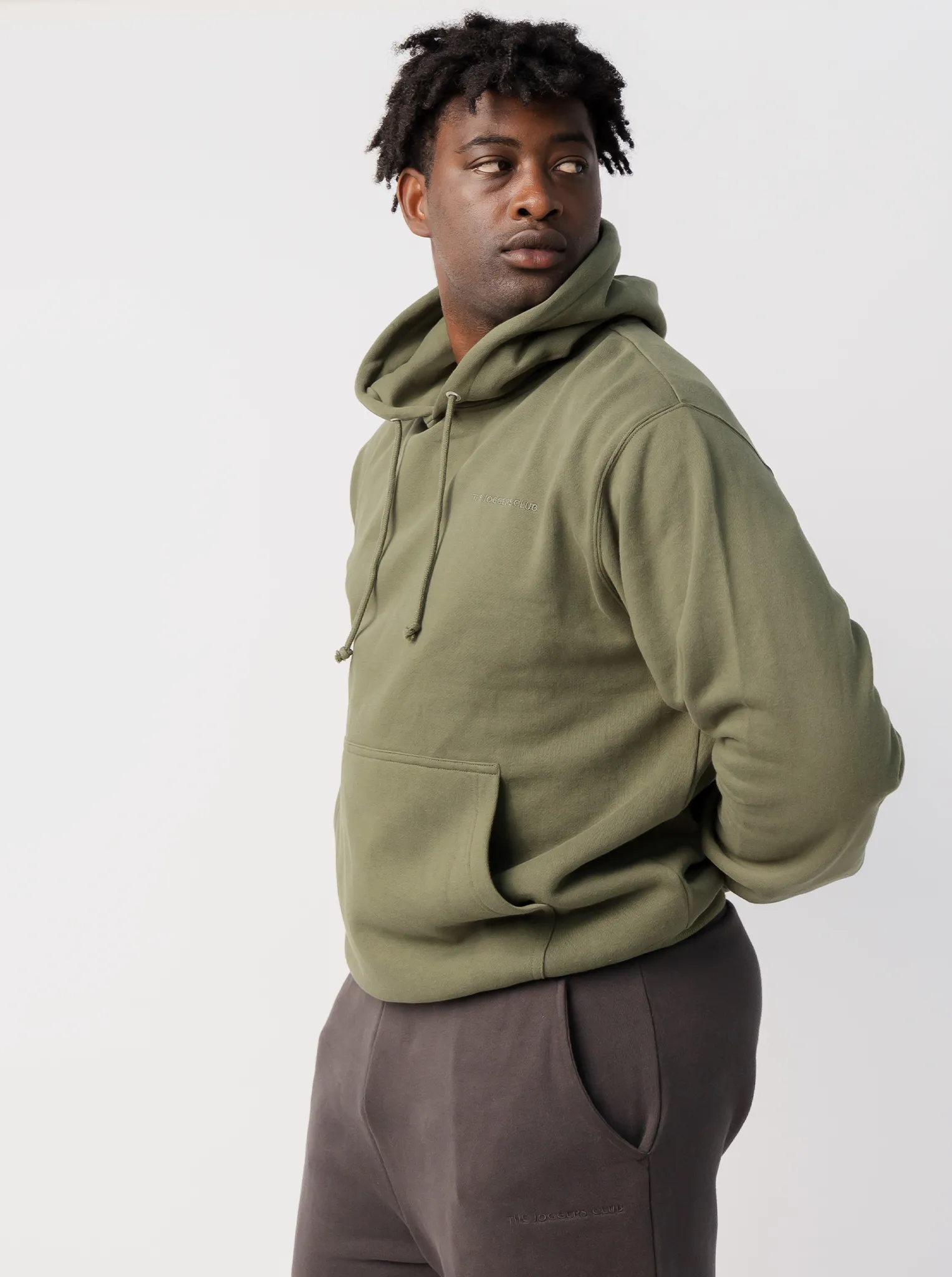 Classic Hoodie in Fern Cultural inspiration Sleeve Detail