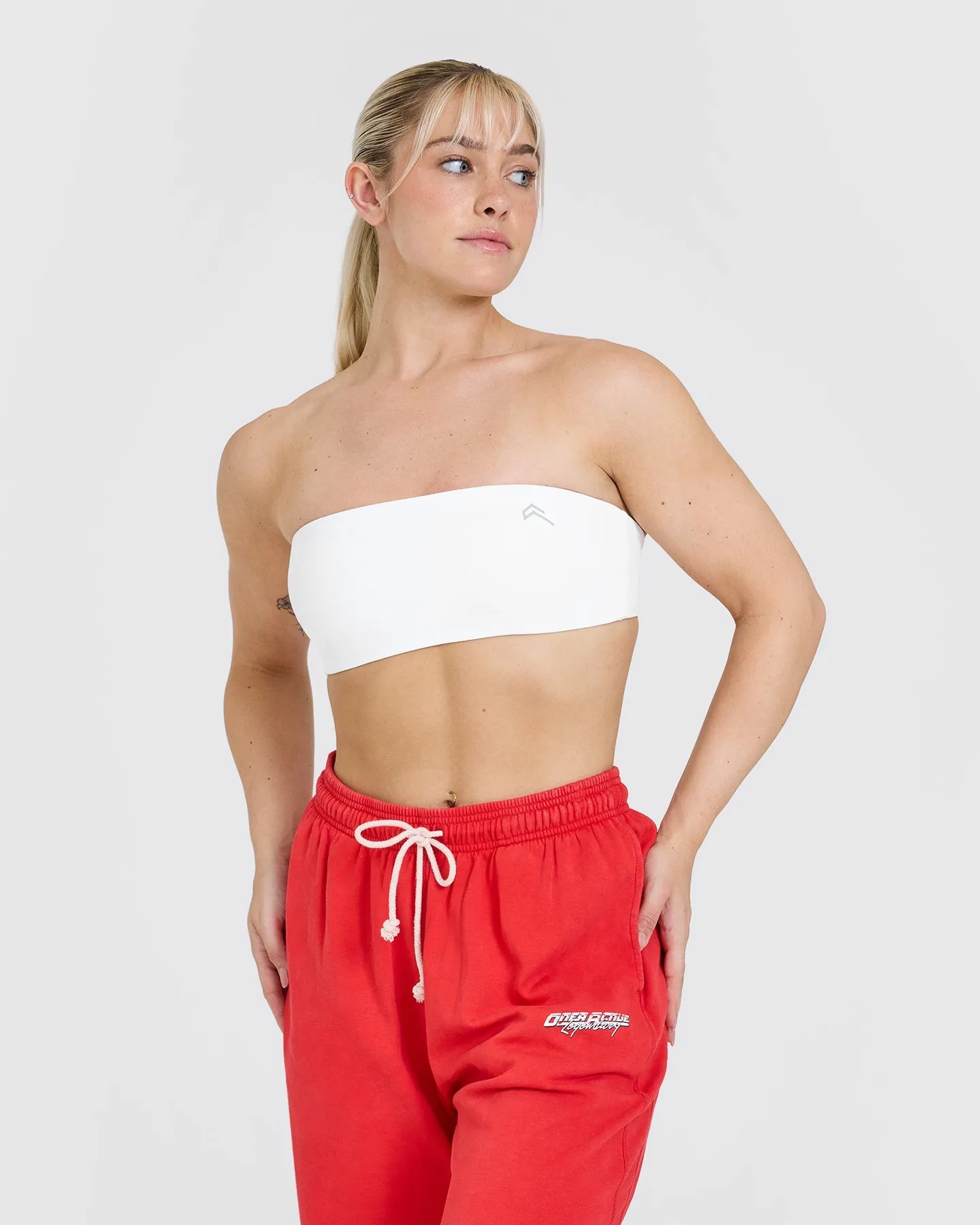 Zipped Eternal Unified Micro Bandeau Bralette | White