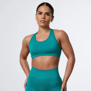 Sleeveless Vanquish Elevate Seamless Emerald Teal Support Bra