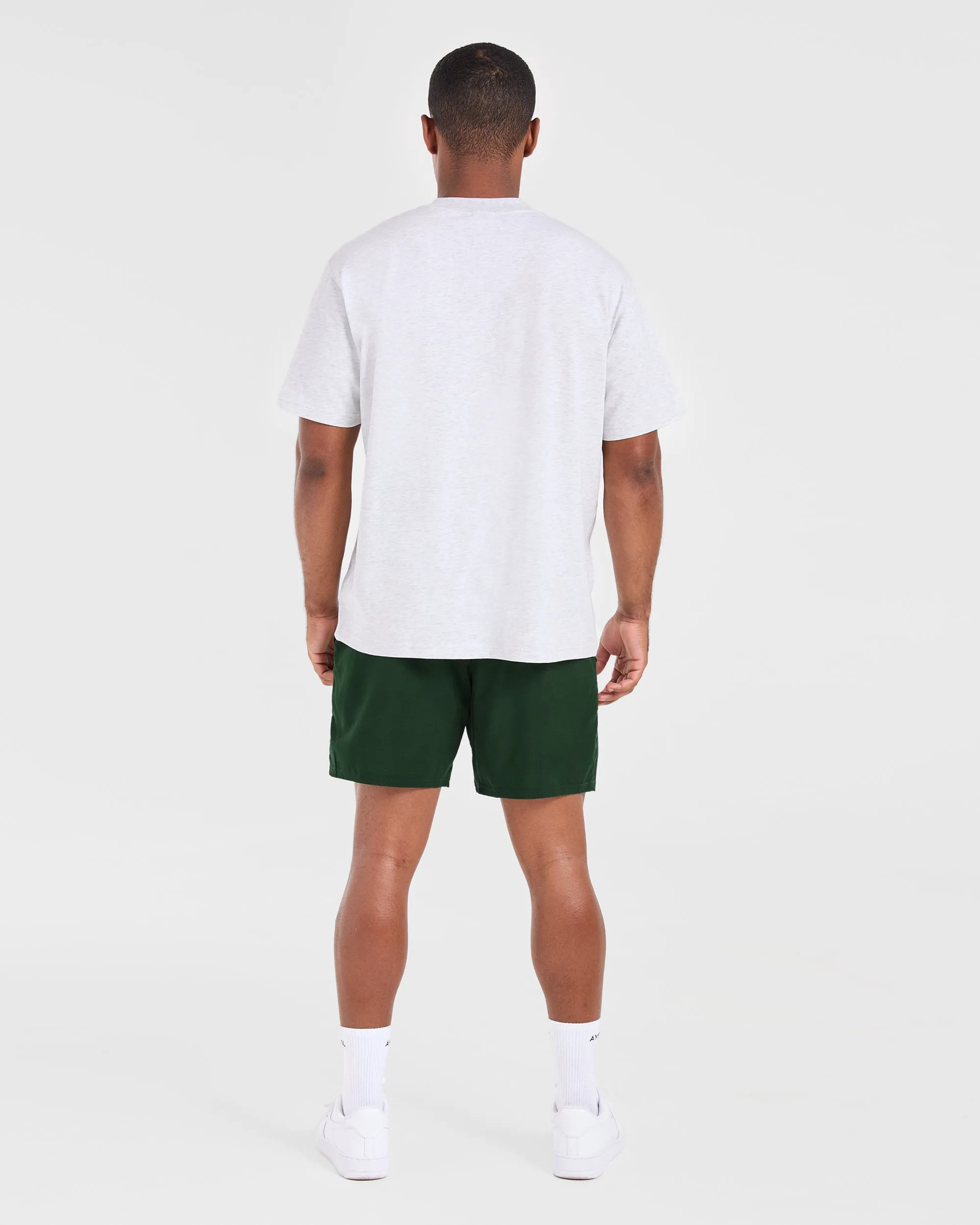 budget-friendly Athletics Oversized T Shirt - Grey Marl