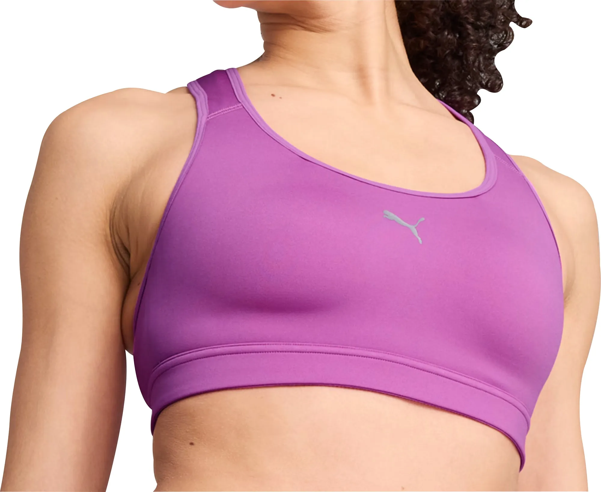 Puma 4KEEPS Womens Running Sports Bra - Purple Lightweight Feel Racerback seams