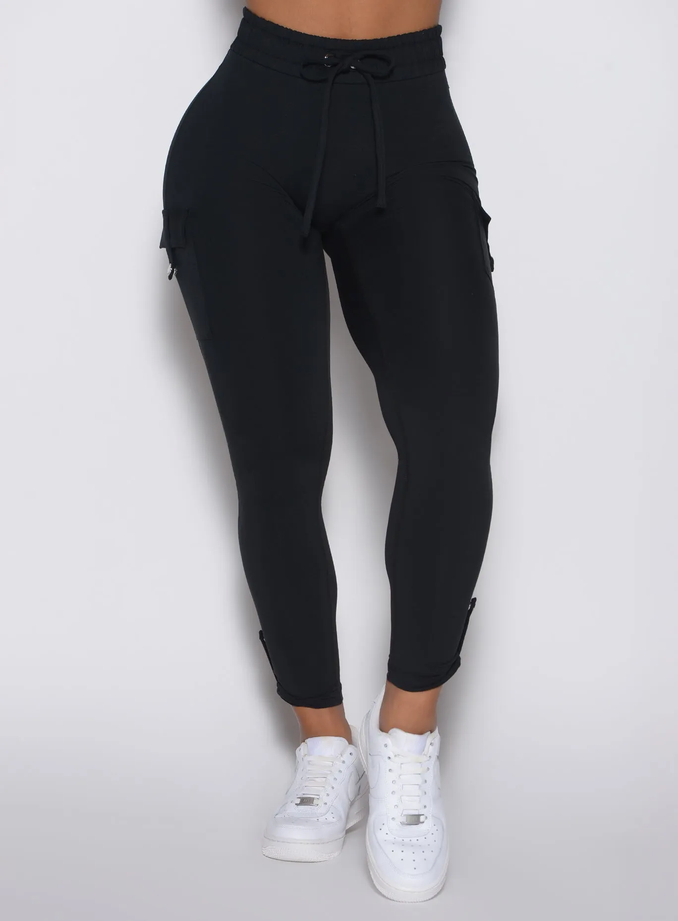 Cargo Edge Leggings Morning Stretch Durable Stitch Shaping Contour Lines