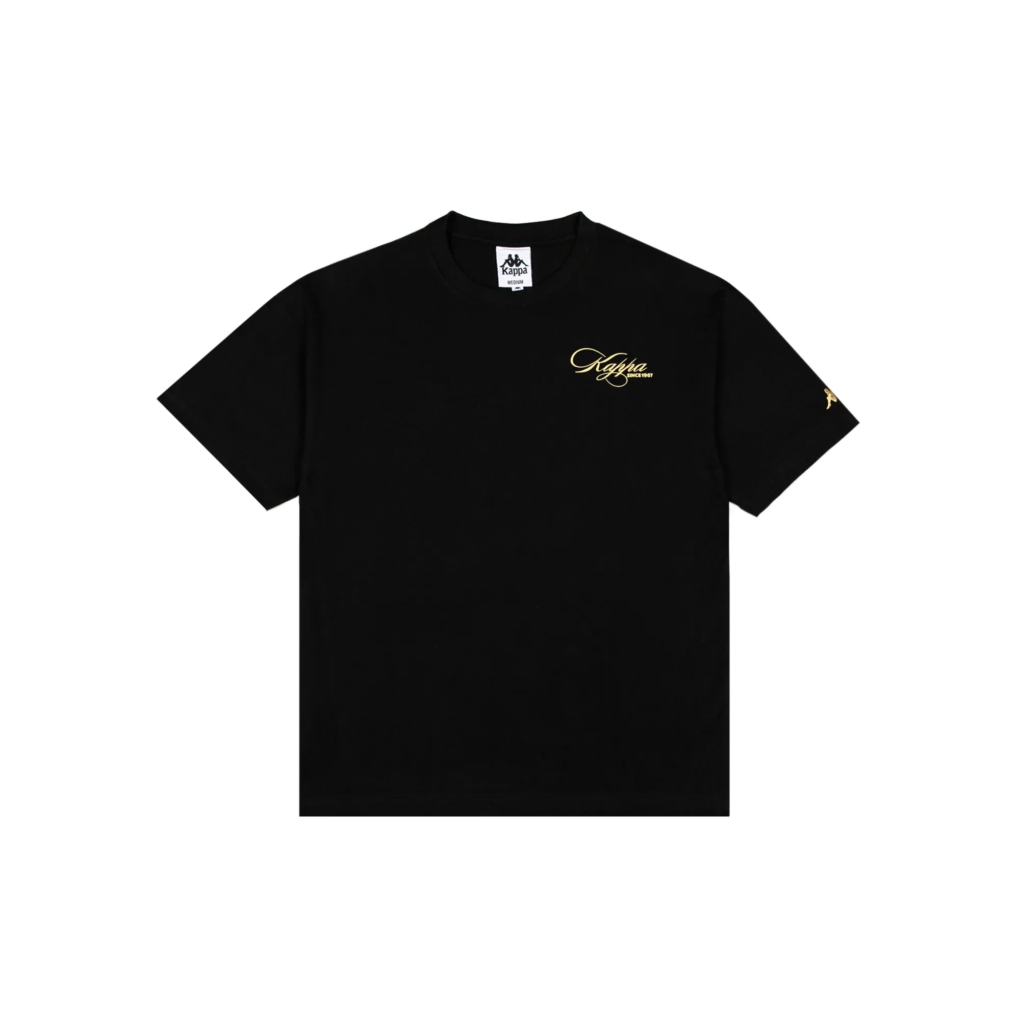 Layered Collar Modern Wear Authentic Norda T-Shirt - Black Yellow Gold Rich