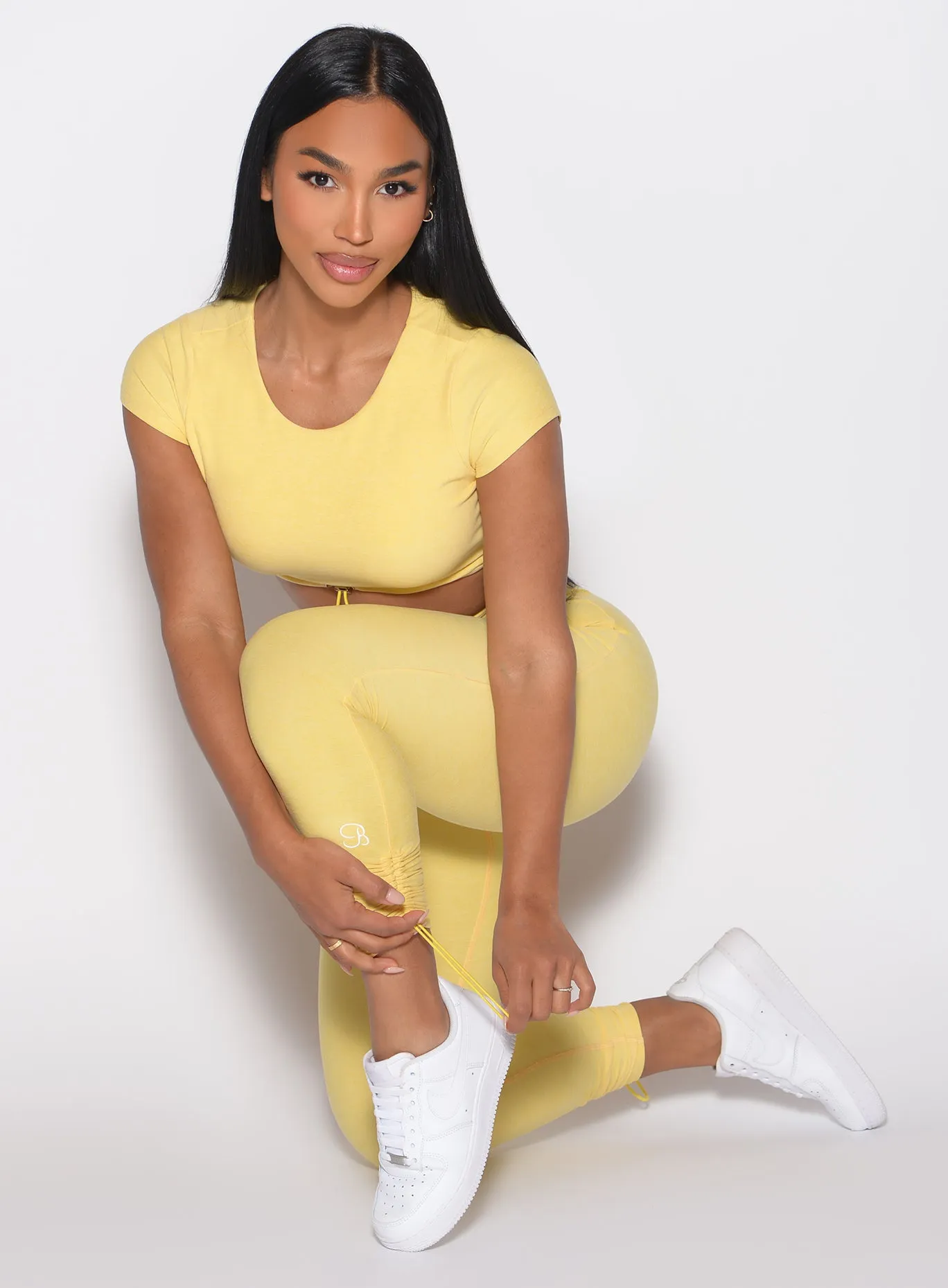 Toggle Pull Leggings Squat Proof Morning Stretch