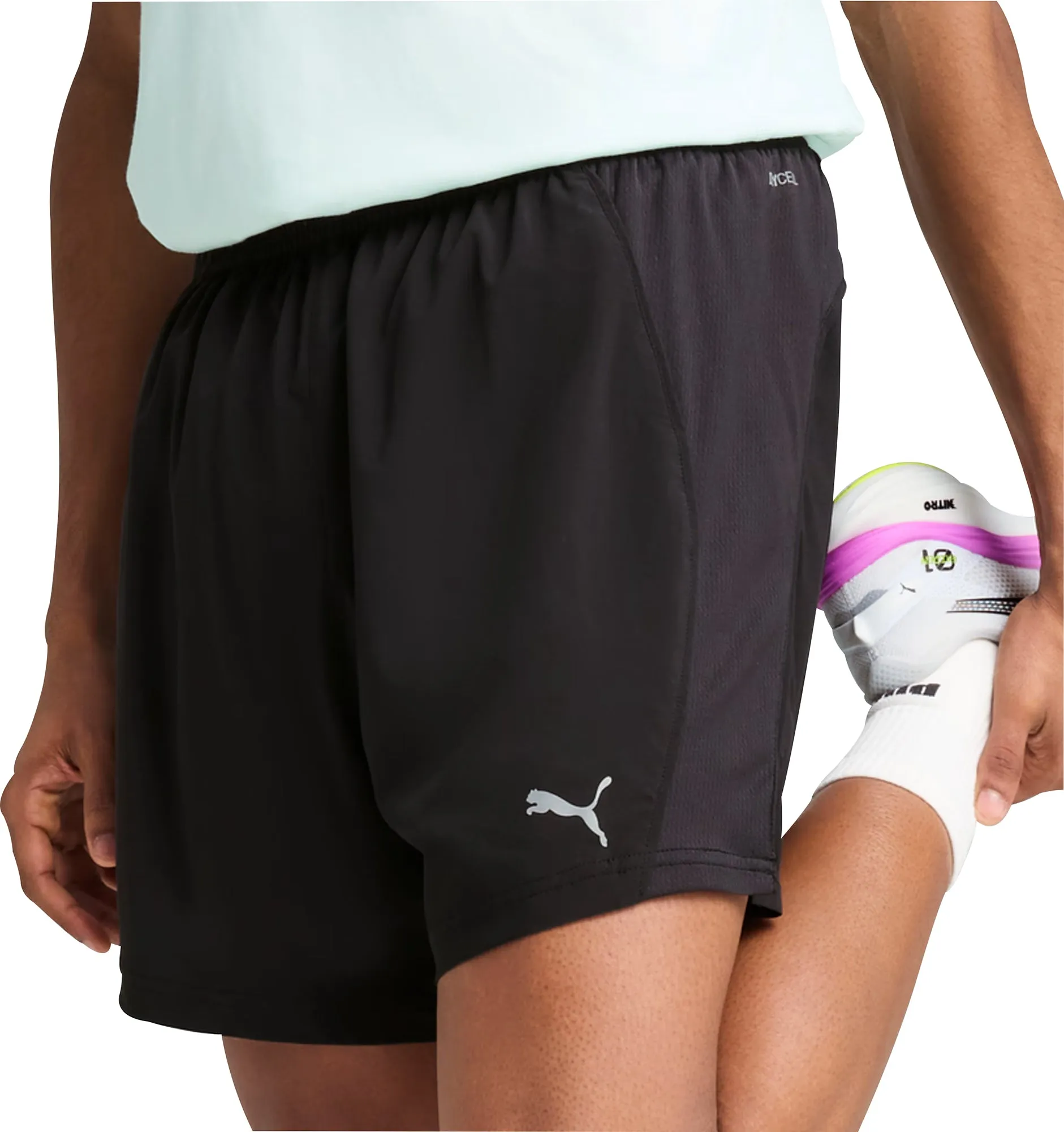 Puma Velocity 5 Inch Mens Running Shorts - Black Silk Touch