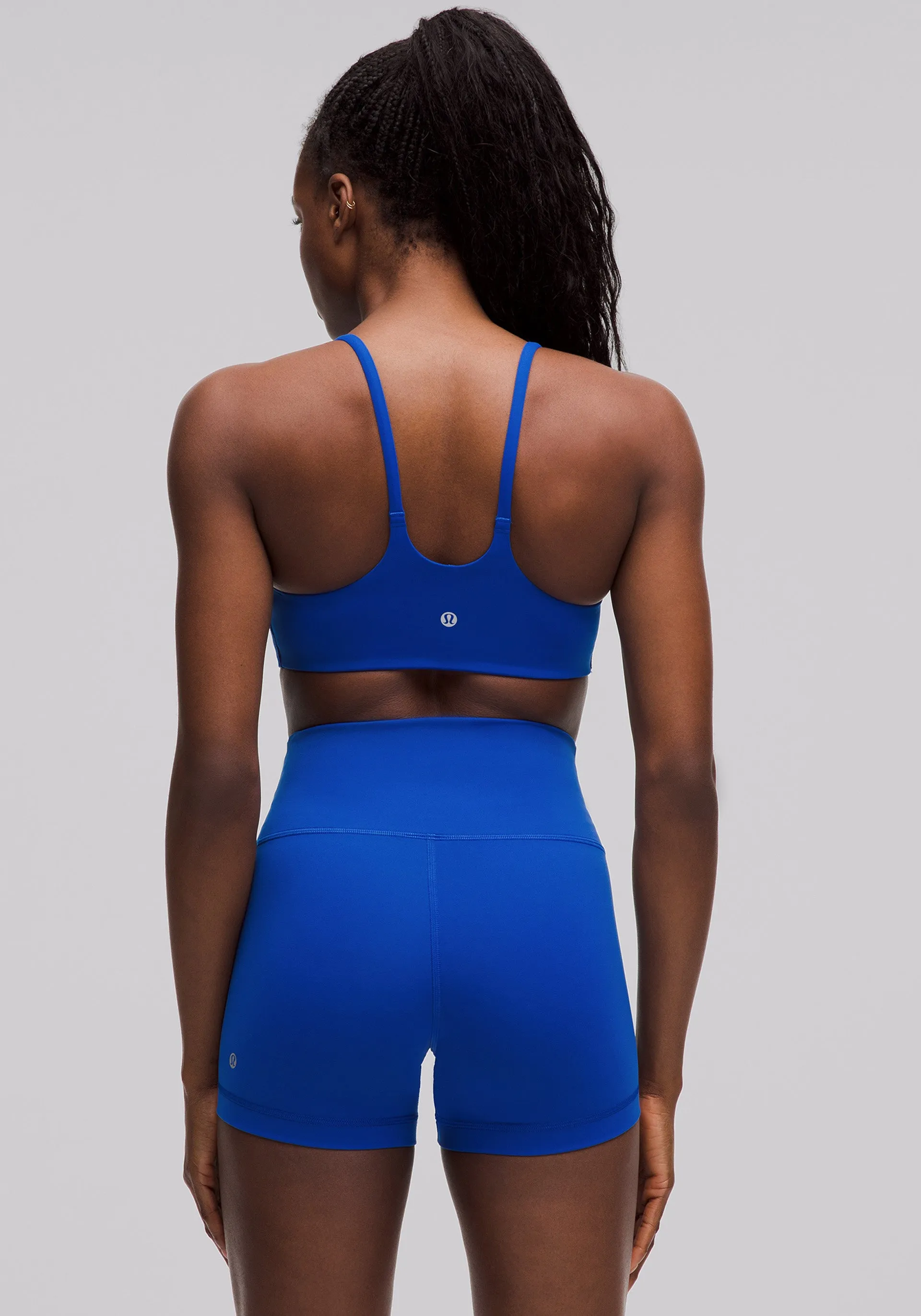 Ribbed Cuffs Wunder Train Strappy Racer Bra | Light Support, C/D Cup