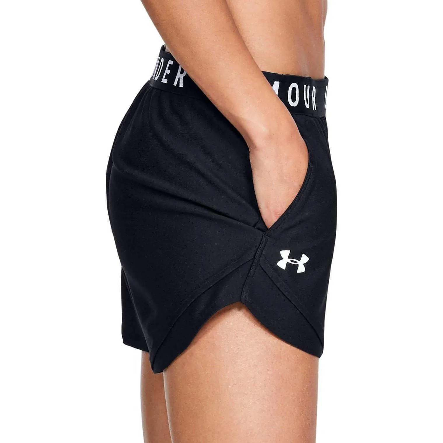 Under Armour Play Up 3.0 Womens Running Shorts - Black Anti Chafe Seamless rooftop party look