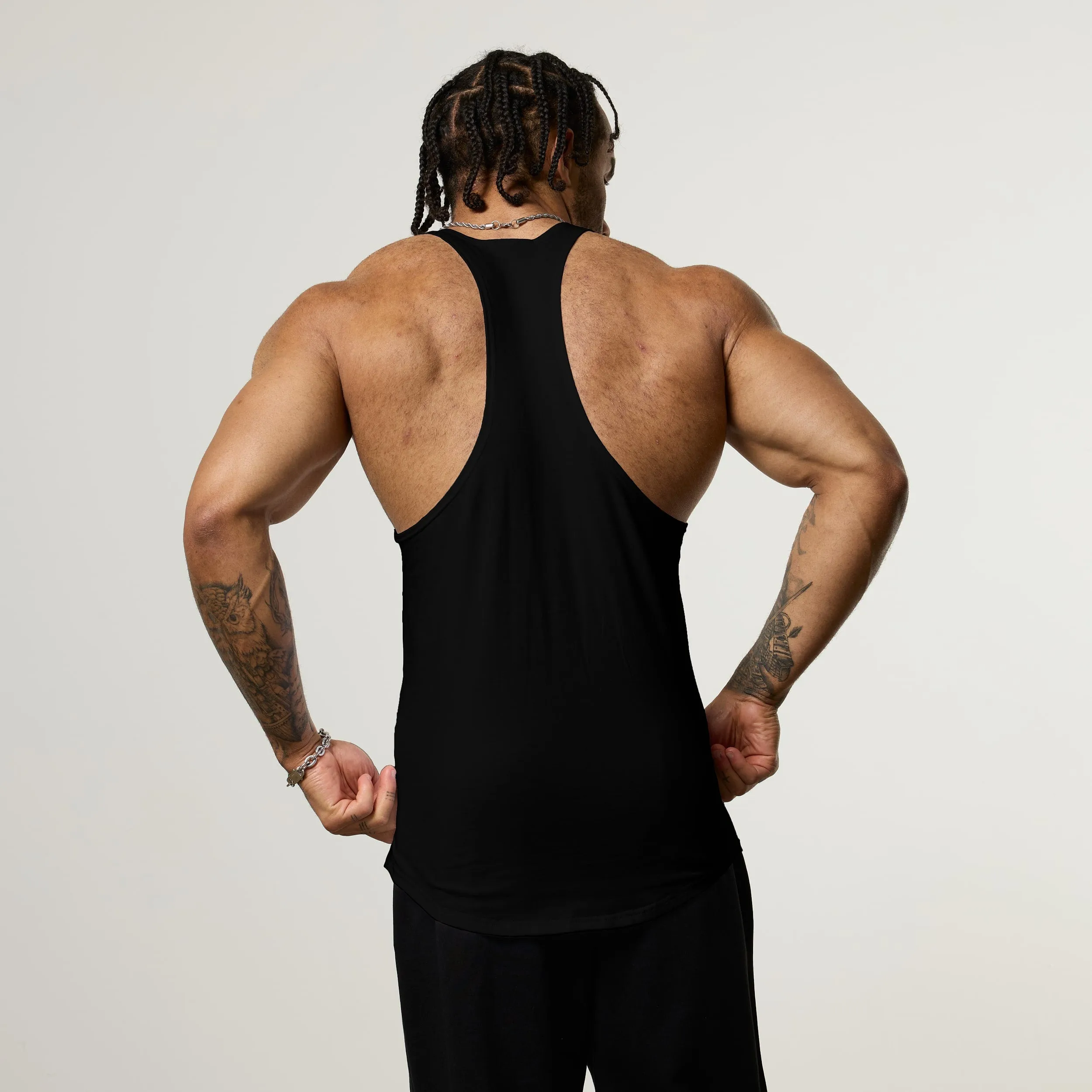 Vanquish Metal Black Stringer Vest Skin Friendly Blends