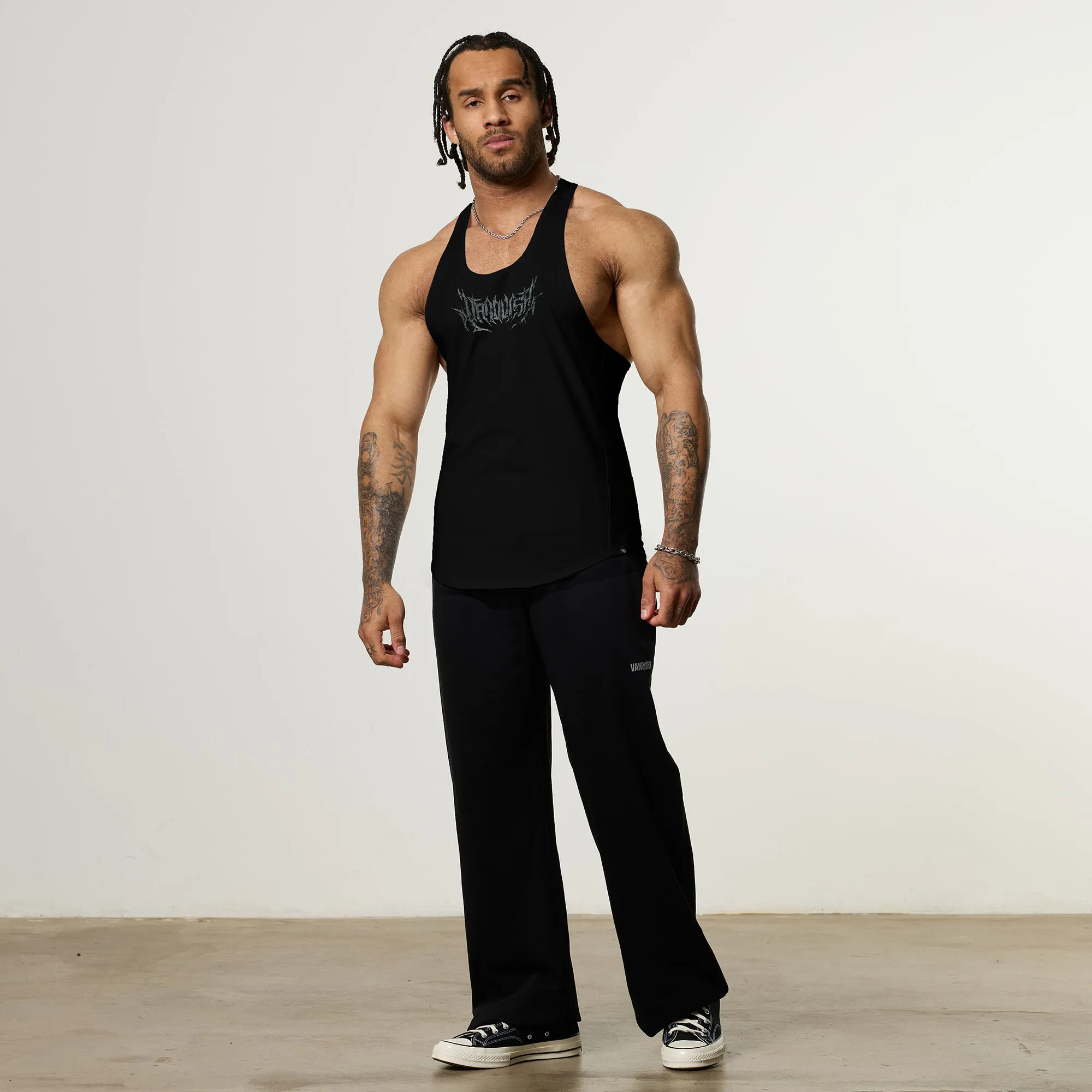 Vanquish Metal Black Stringer Vest Soft and Light