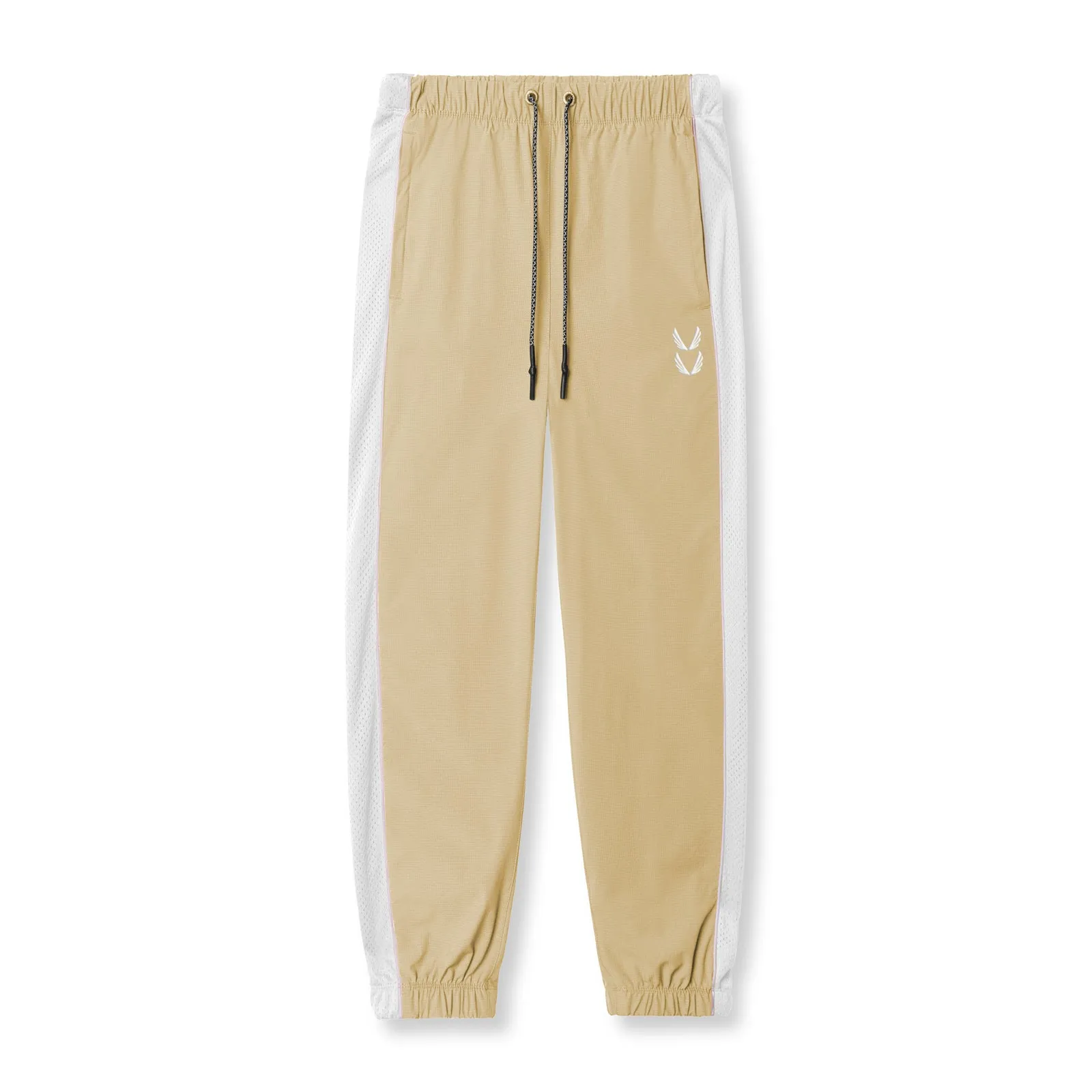 0796. Ripstop Oversized Track Pant - Khaki Sweat Wicking Lining