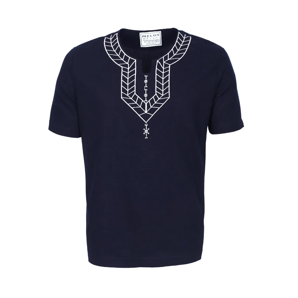 DoubleLayeredHem MEN LINEN SHIRT SHORT SLEEVE
