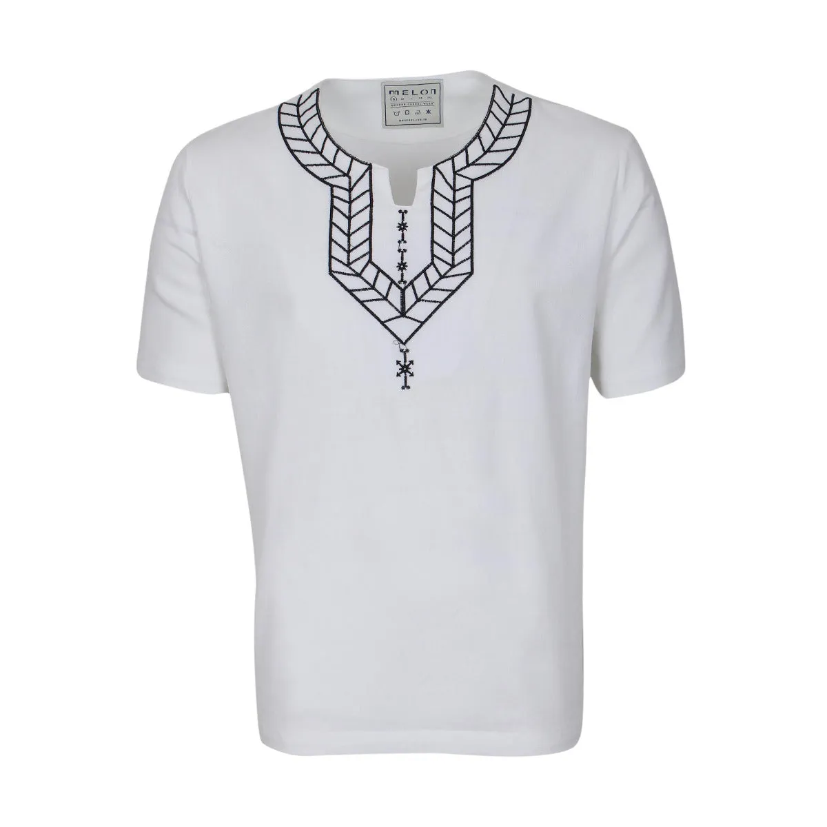 MEN LINEN SHIRT SHORT SLEEVE Rich Tone DoubleLayered Structure