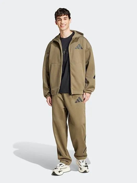 Z.N.E. Full-Zip Hooded Track Jacket thermal fabric Bison like