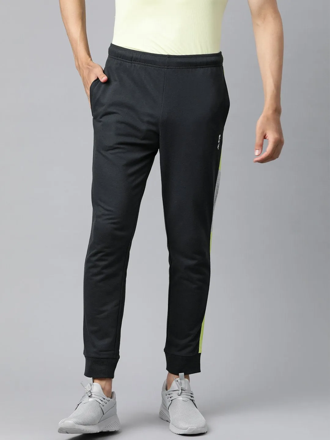 Alcis Men Grey Solid Track Pants Professional Wear