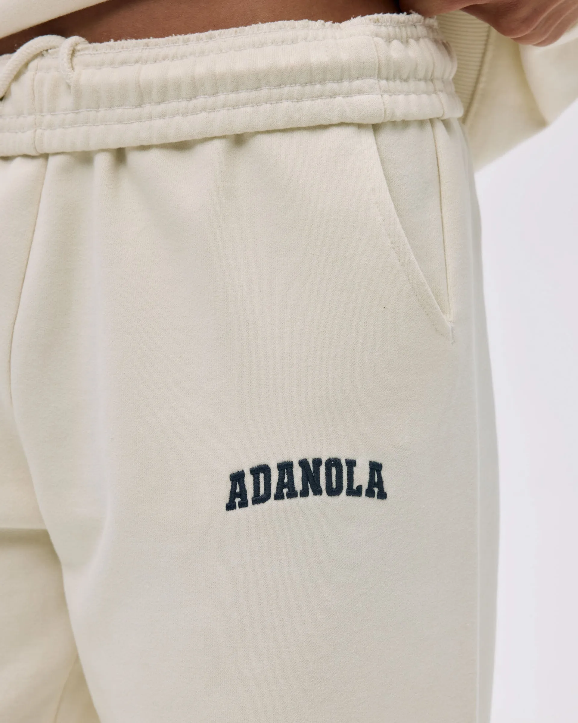 Varsity Sweatpants - Marshmallow White/Midnight Blue Flexible Wear