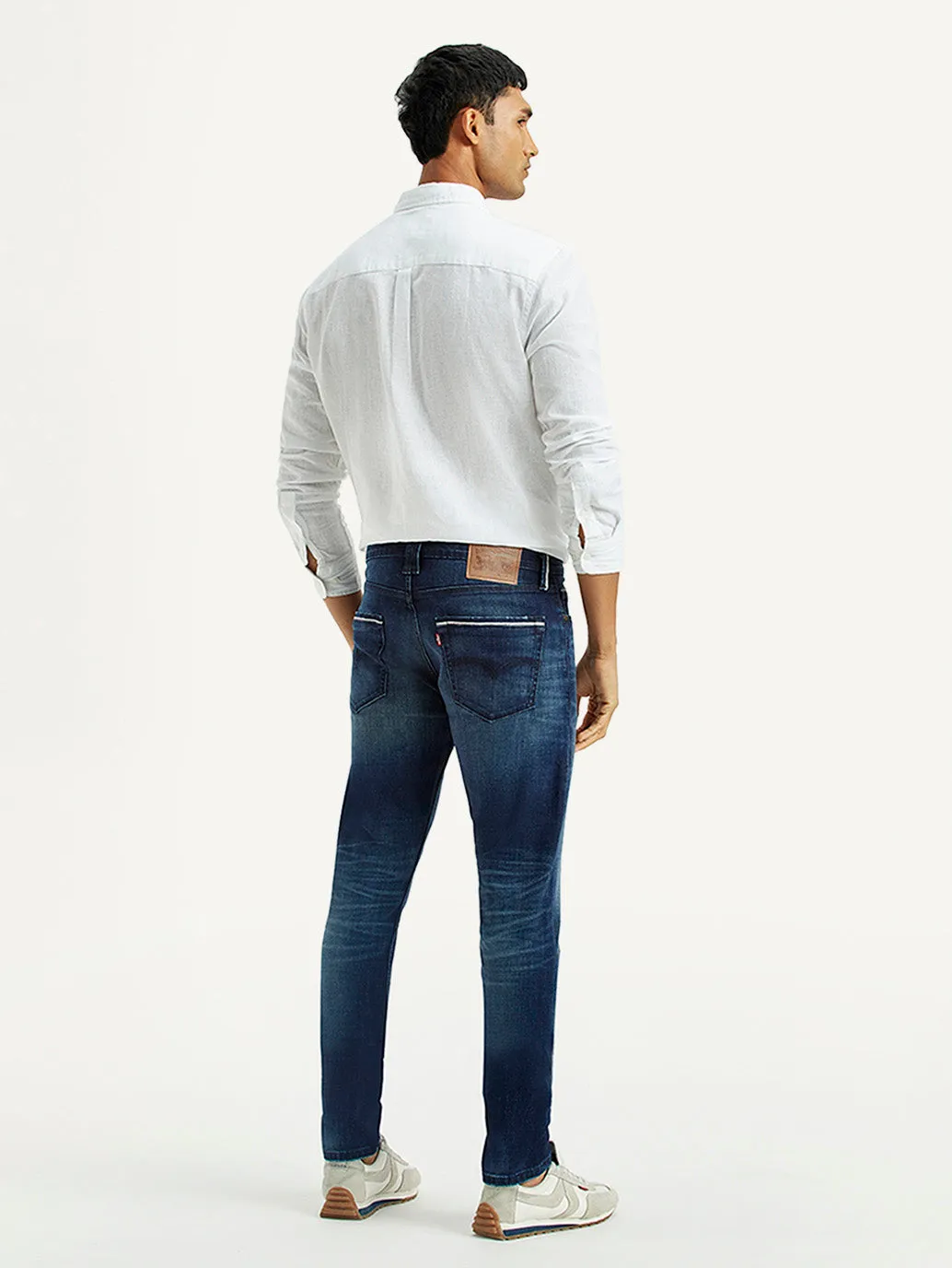 Brunch Outfit Night Out Men's 512 Dark Indigo Slim Tapered Fit Mid Rise Jeans