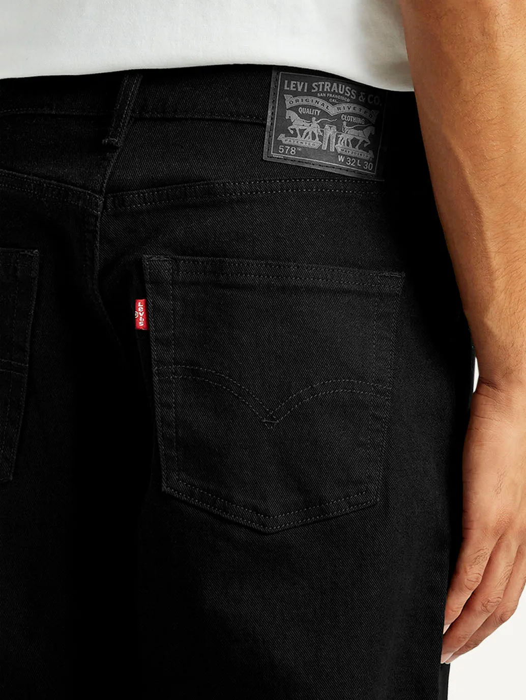 Always Ready Daily Mix Men's 578 Black Loose Fit Mid Rise Jeans