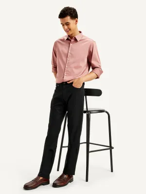 Men's Redloop 511 Black Slim Fit Mid Rise Jeans High Quality Holiday Vibes Winter Warmth Smart Casual Athlete Fit