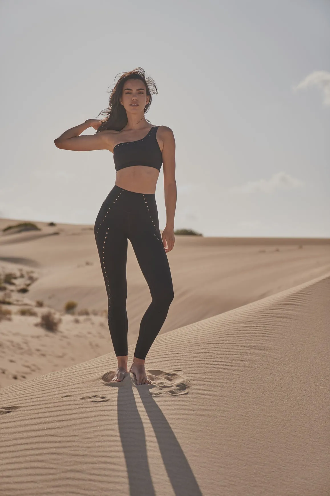 Eco Friendly Double Layered Training Laser Cut Legging