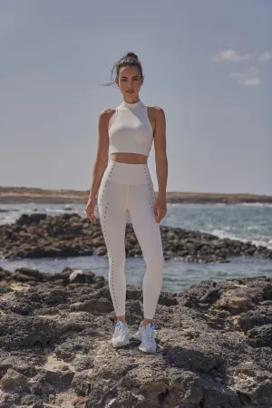 Training Laser Cut Legging For Teens Compression Support