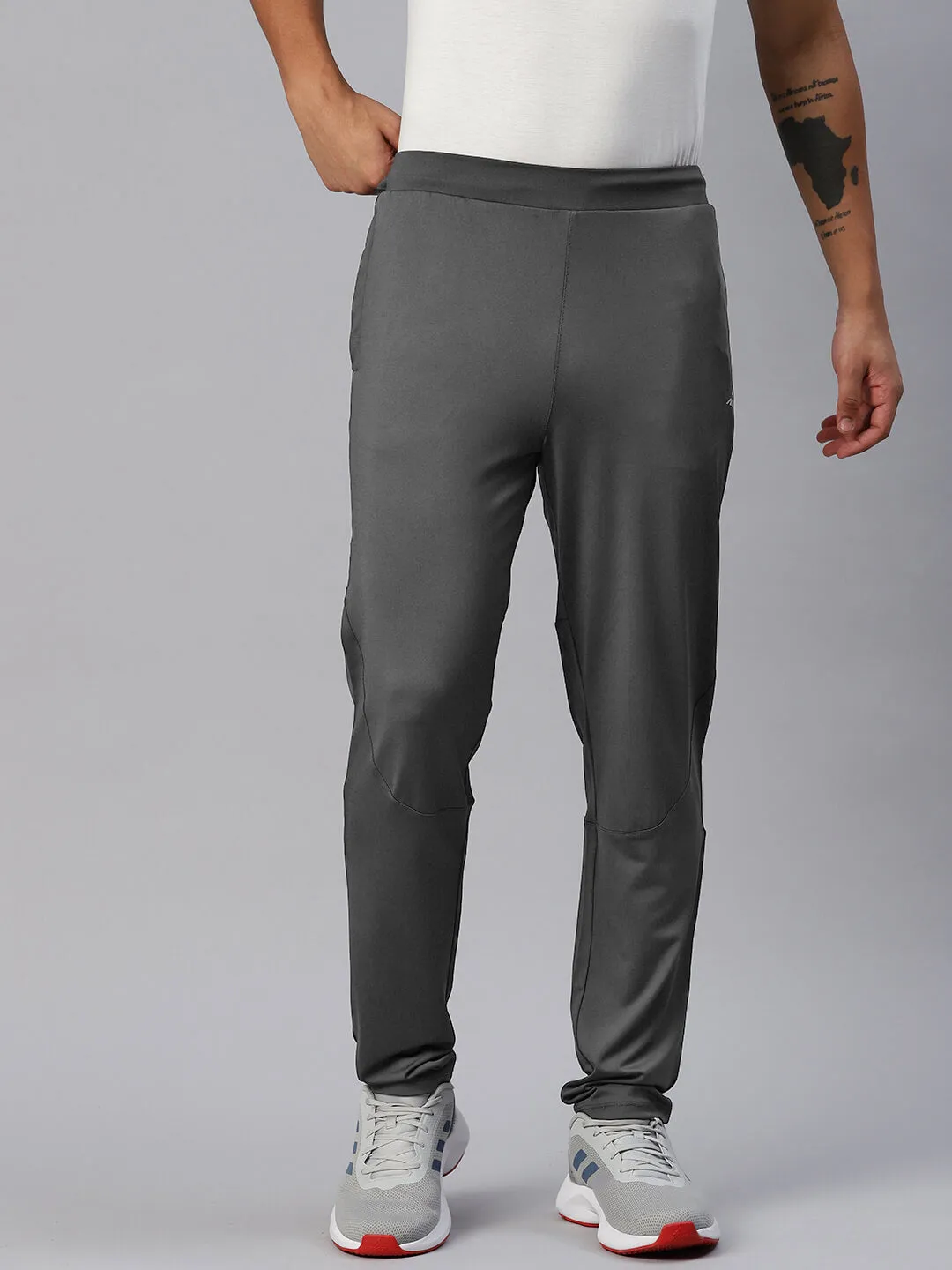 No Iron Alcis Men Solid Running Track Pants