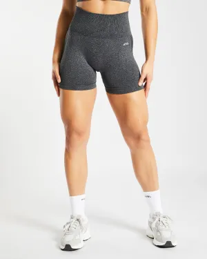 Empower Seamless Shorts - Black Marl Eco Friendly Dye Process Slimming Effect