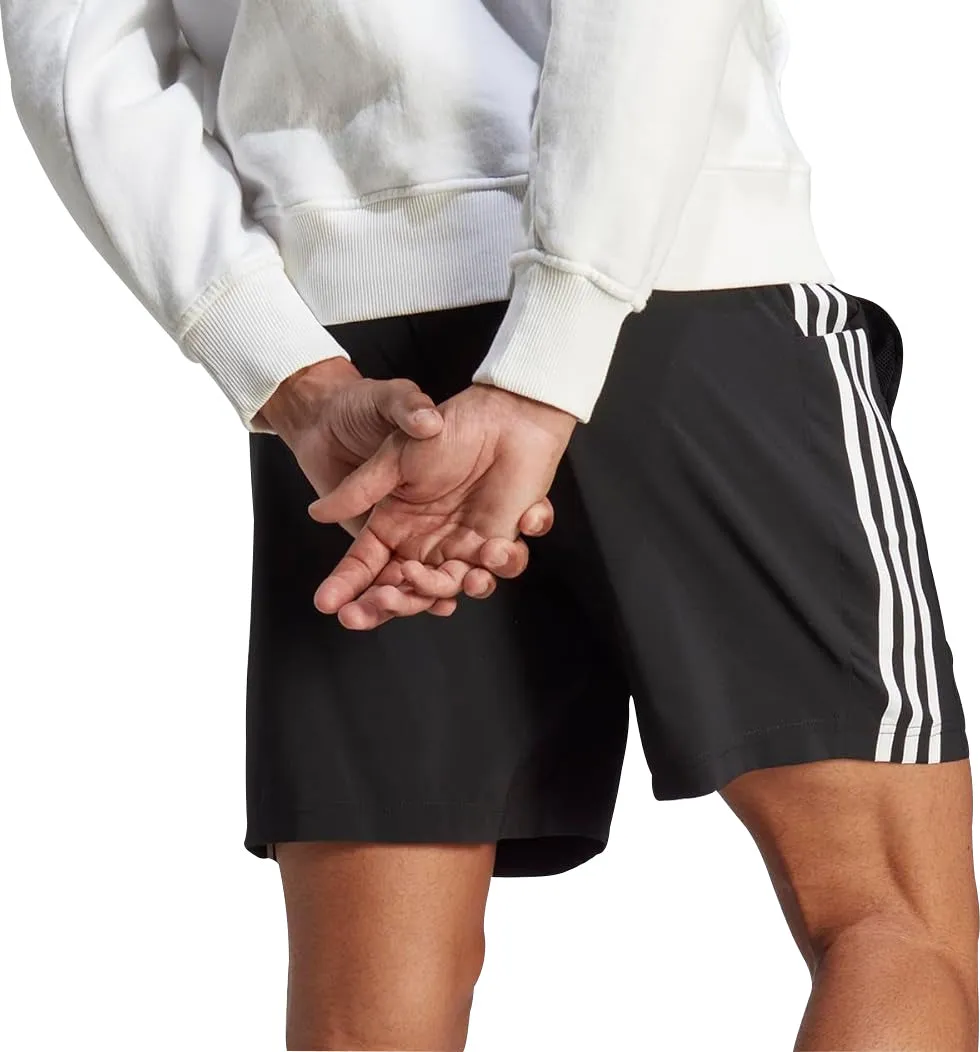 Mid Rise adidas AeroReady Essentials Chelsea 3 Stipes Mens Training Shorts - Black