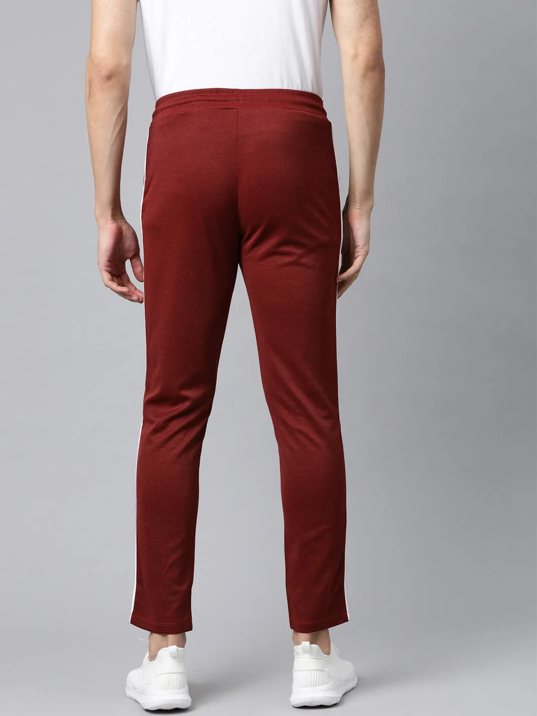 Stretch Ready Lightweight Feel ALCIS Men Printed Maroon Track Pant