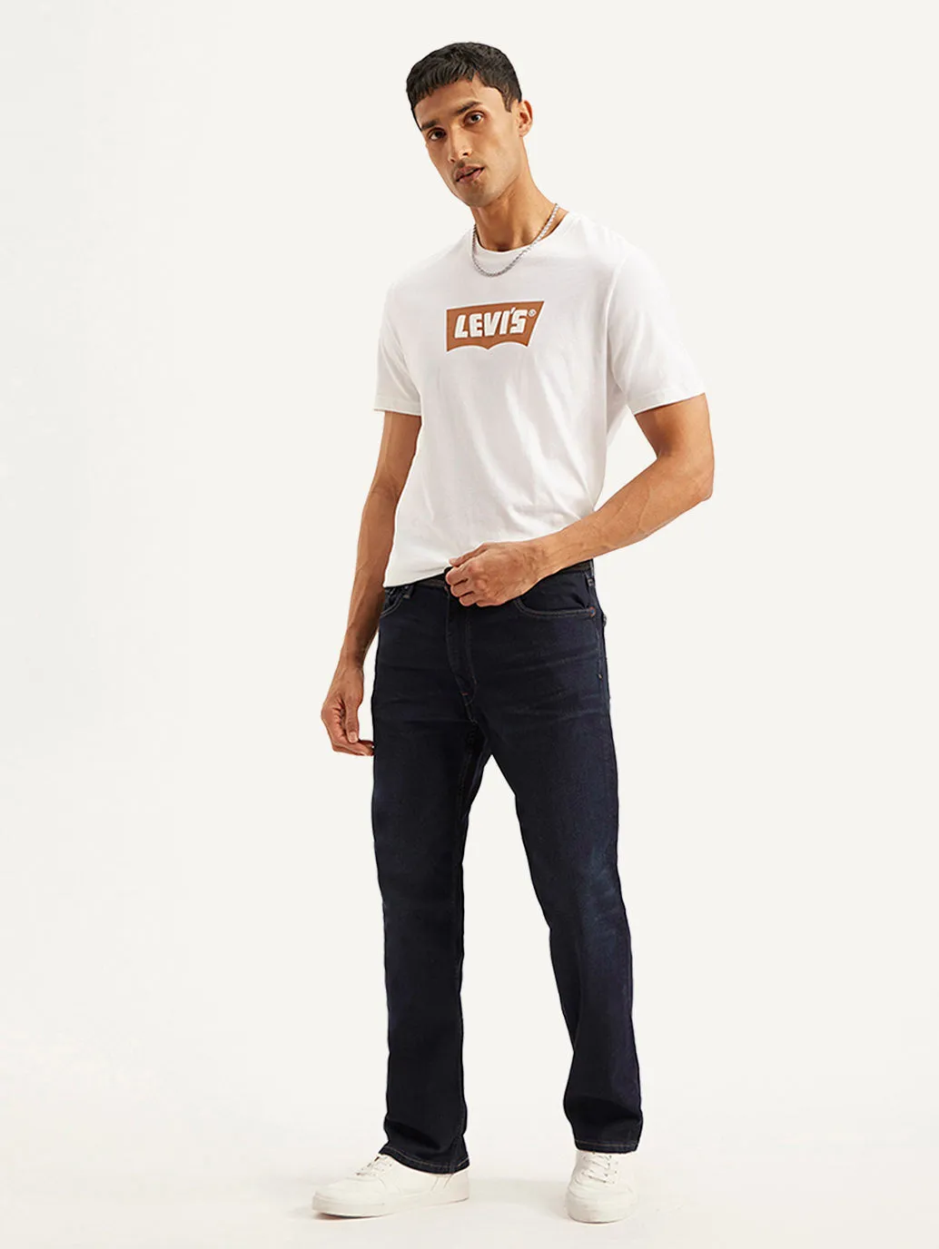 Relaxed Style Work Ready Outdoor Enthusiast Men's 555 Navy Blue Relaxed Straight Mid Rise Utility  Jeans