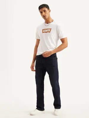 Relaxed Style Work Ready Outdoor Enthusiast Men's 555 Navy Blue Relaxed Straight Mid Rise Utility  Jeans
