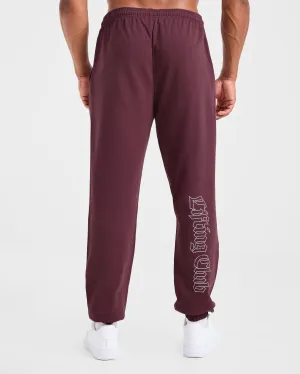 Lifting Club Gothic Oversized Joggers - Dusty Plum/Black Outfit Staple StainResistantFinish