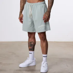 Vanquish Better Than Yesterday Washed Green Sweat Shorts Reinforced Hemlines