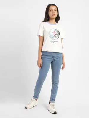 Fashion Forward Women's 721 Blue Skinny Fit High Rise Jeans