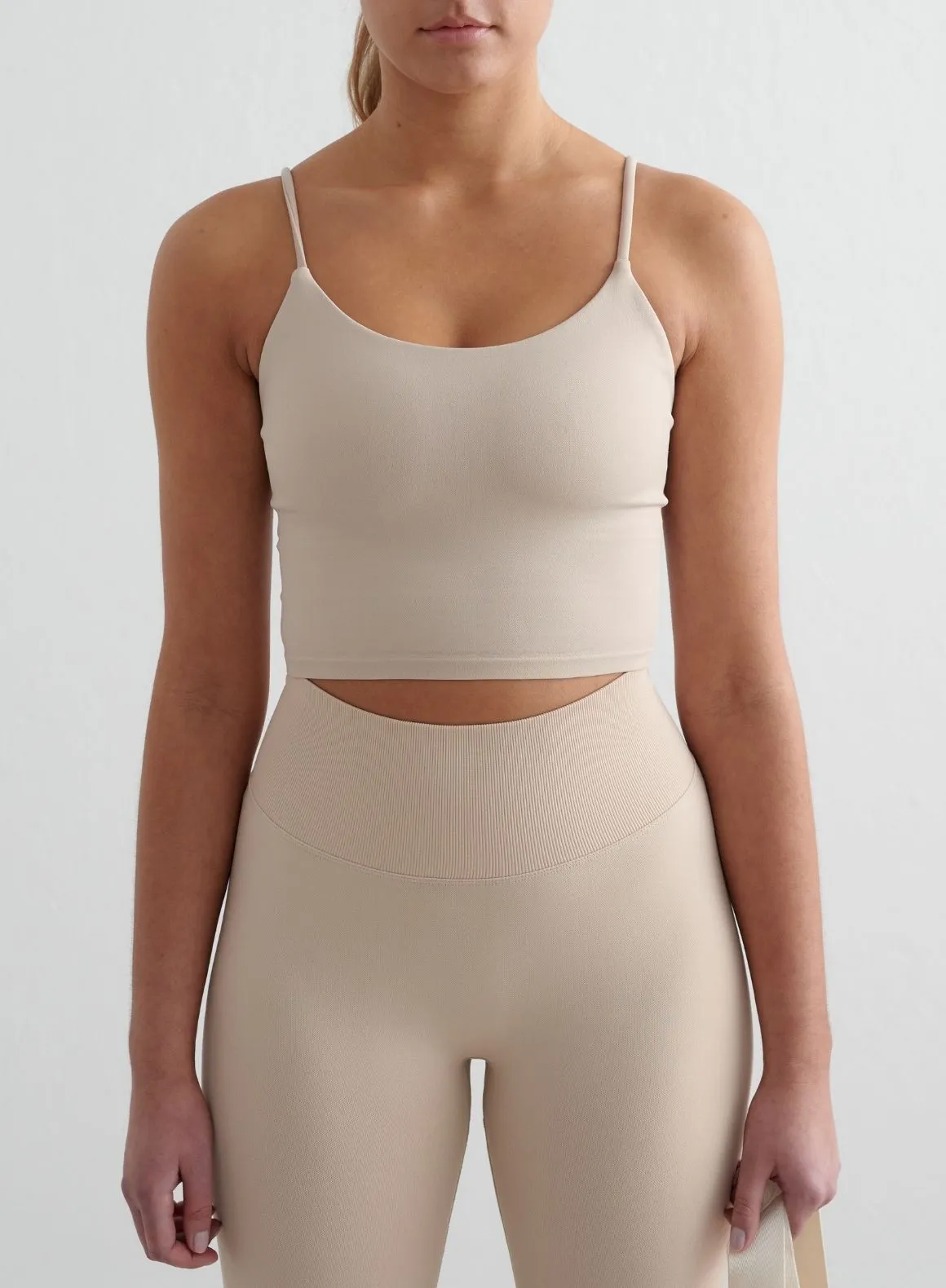 Odor Control Nanotechnology Clay Shape Seamless Strap Singlet