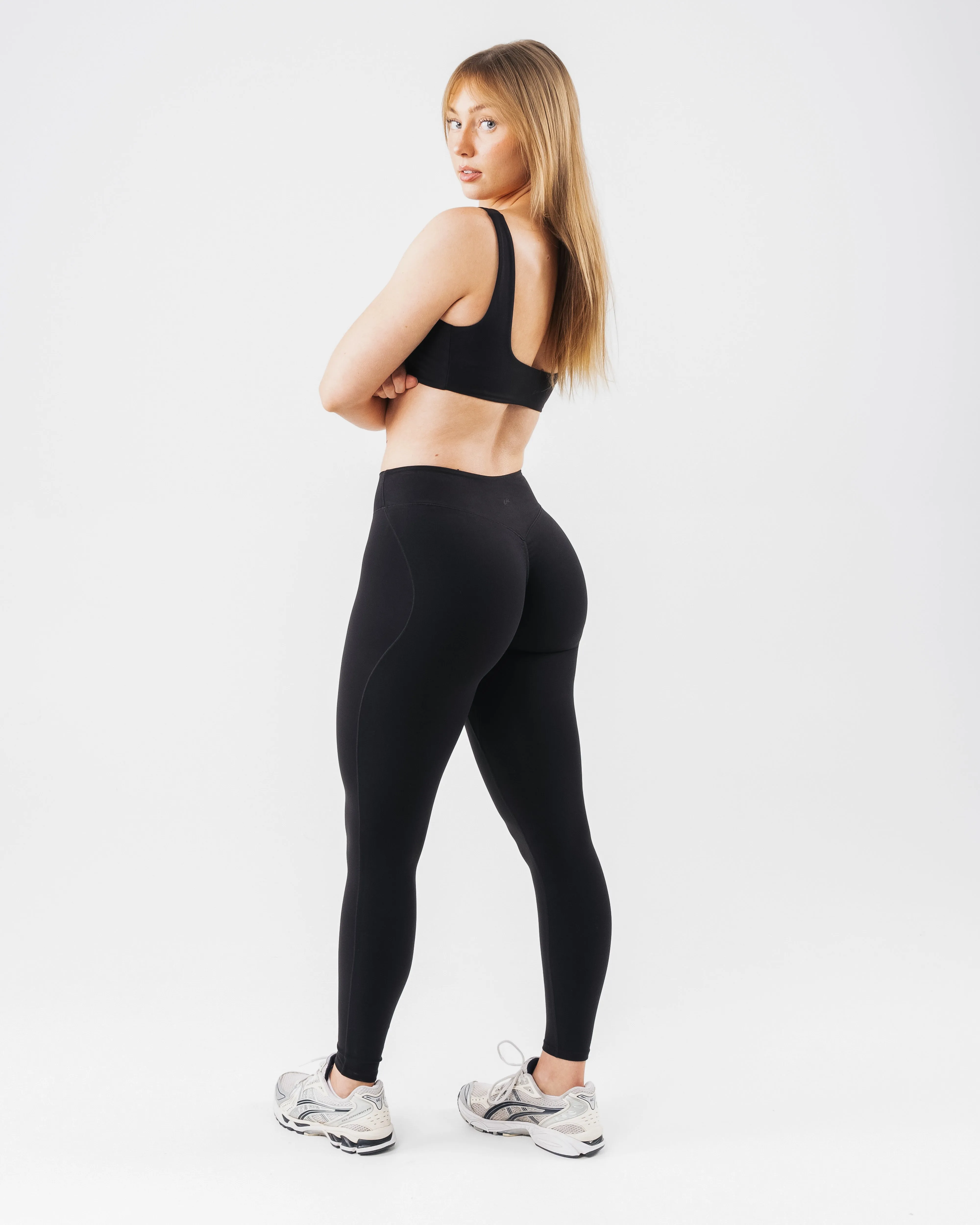 Luxury Choice Body Shaping Flattering Fit Everyday Core Legging - Black