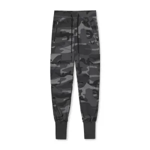 Comfy Waistband 0437. Tetra-Lite? Cargo High Rib Jogger - Black Camo