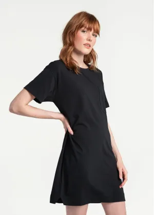 MicroPerforatedTexture Effortless Cotton Dress
