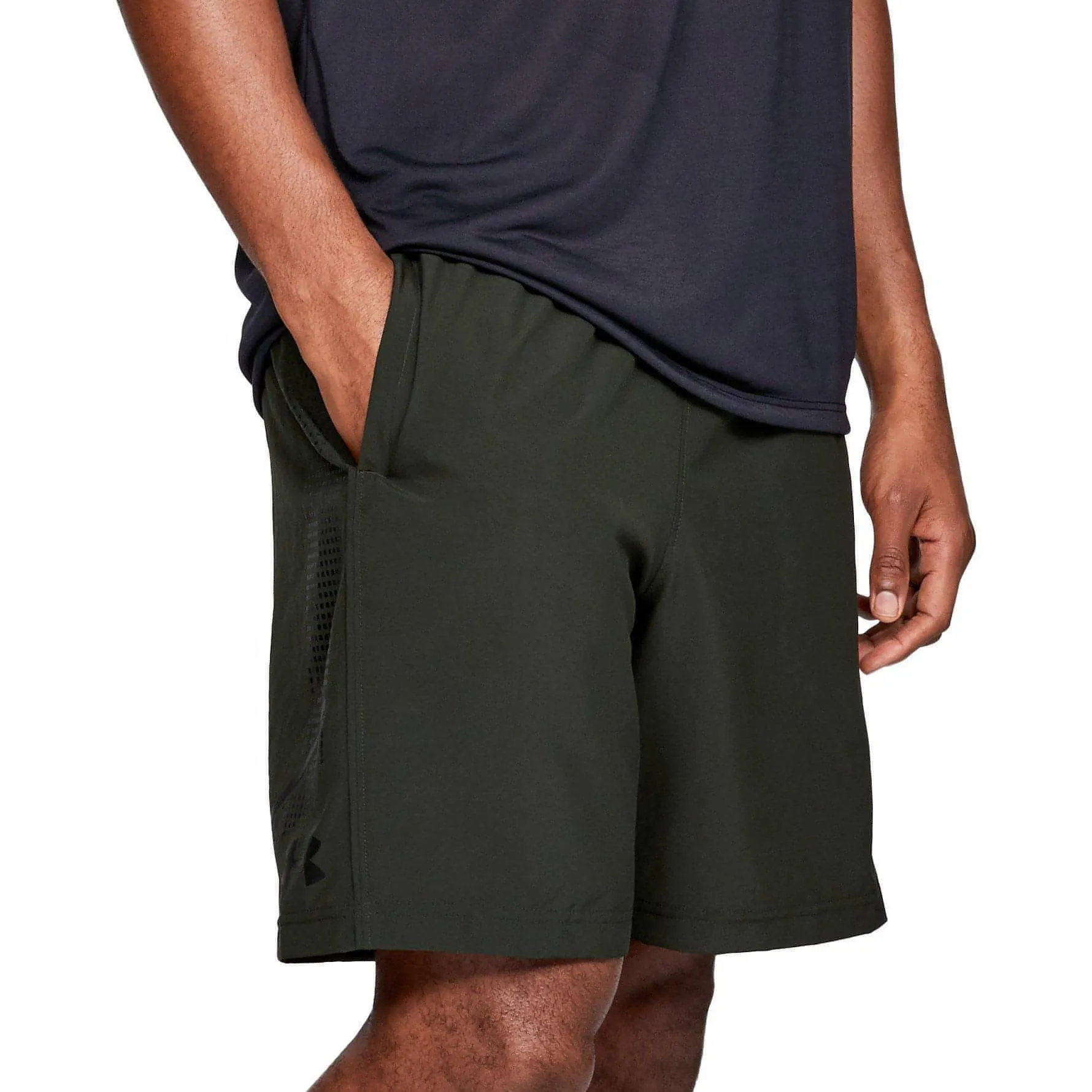 Under Armour Woven Graphic Mens Training Shorts - Green Anti - odor