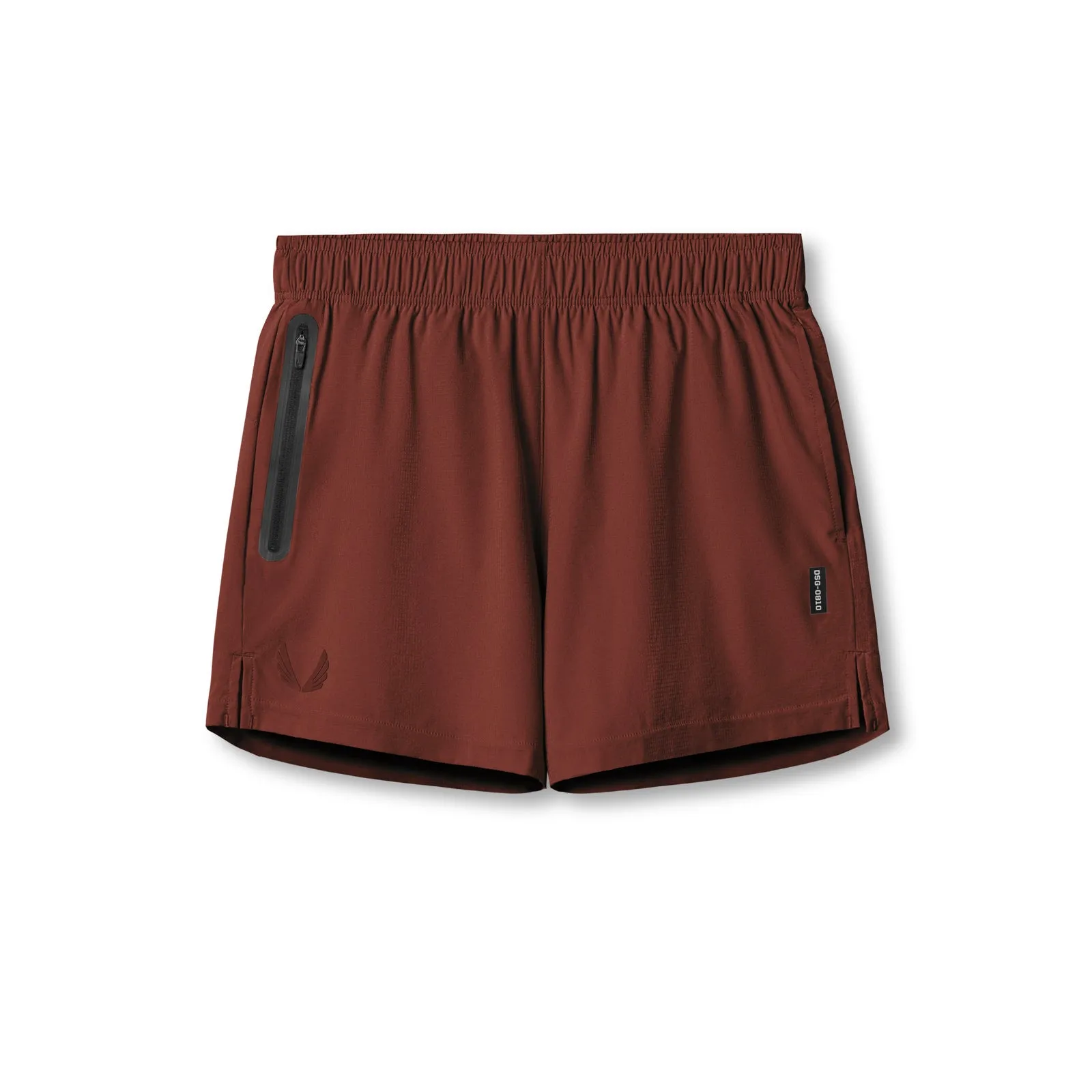 0810. Ultralite? 6" Linerless Short - Brick souvenir item Flexible Hemline