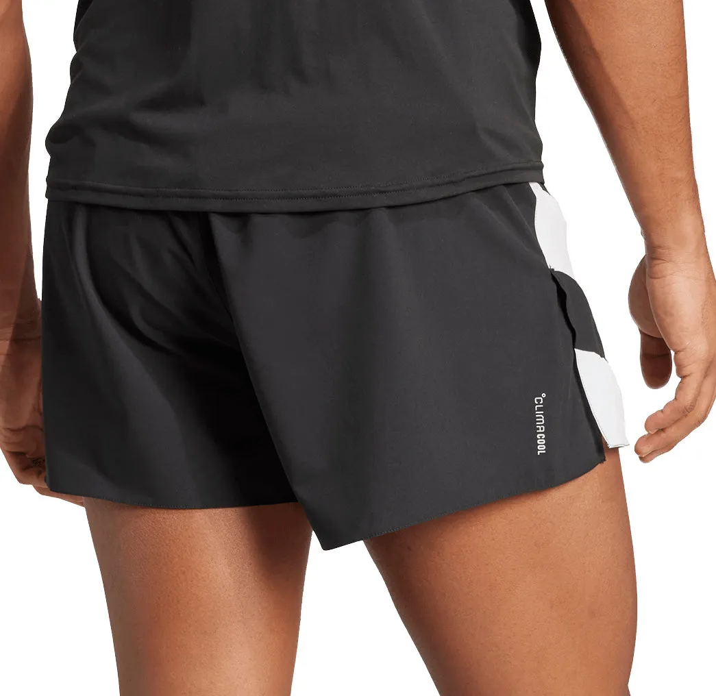 Warm Weather Wear Daytime Style adidas Adizero Archive Gel 3 Inch Mens Running Shorts - Black