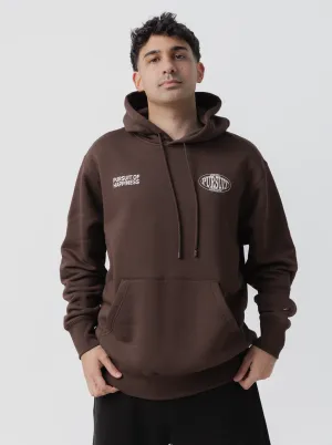 Athletic Heavyweight Pullover in Umber Double Needle Stitching City Feel