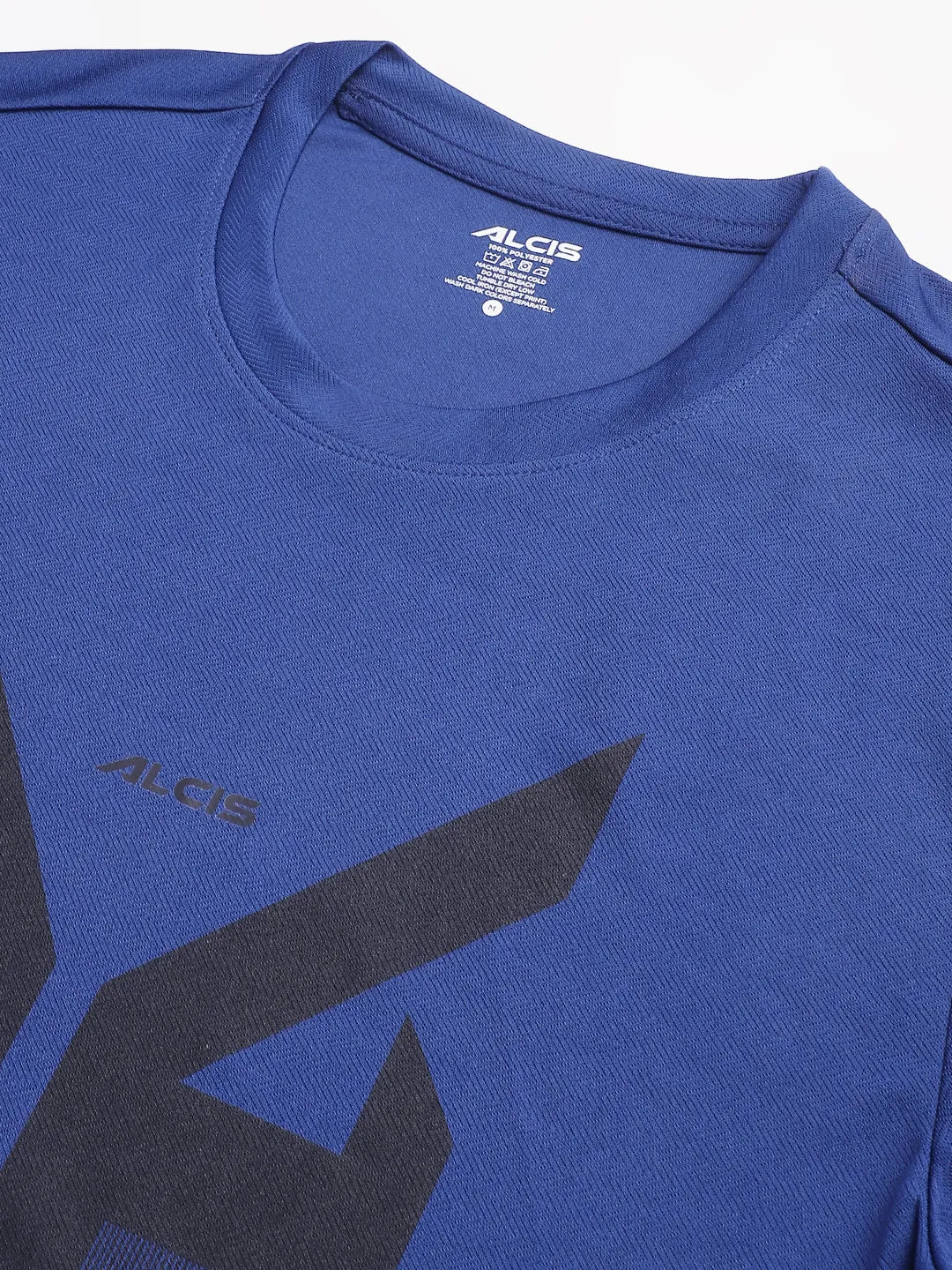 OdorControlClothing Classic Glow Alcis Men's Printed Navy Anti-Static Drytech  Slim-Fit Training Tee