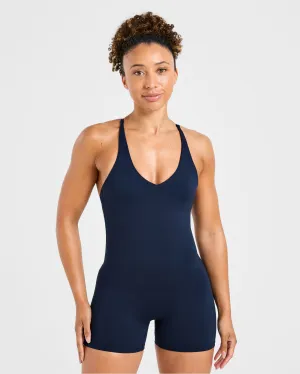 Street Sport ShockAbsorbent Padding Staple Shorts All In One - Navy