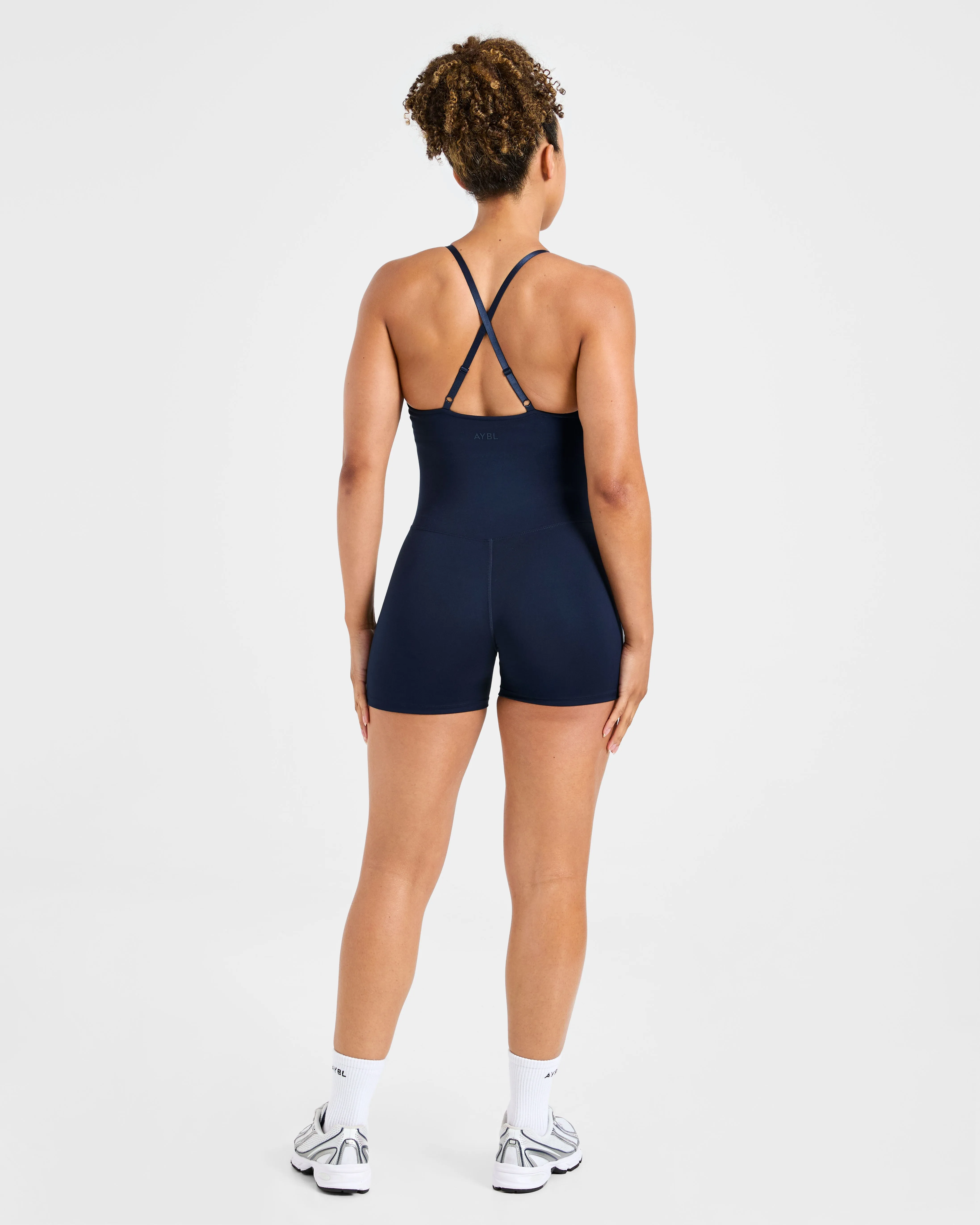 Pure Core Gloss Fit Staple Shorts All In One - Navy