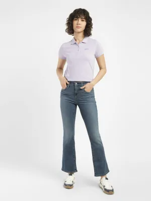 Lifestyle Choice Women's 725 Blue Flared Fit Mid Rise Jeans